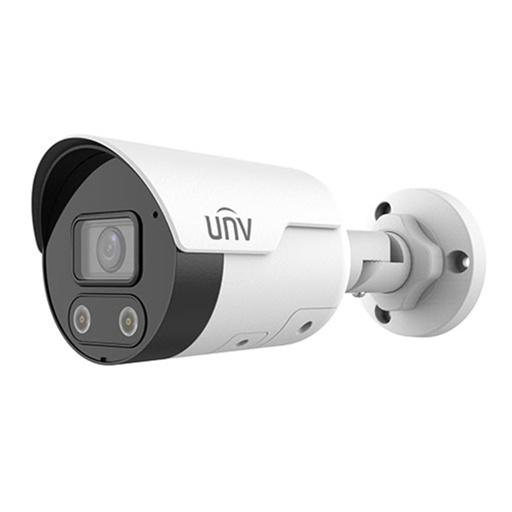 Camara IP bala fija Mini IR ColorHunter HD de 2MP Audio y bocina UNV
