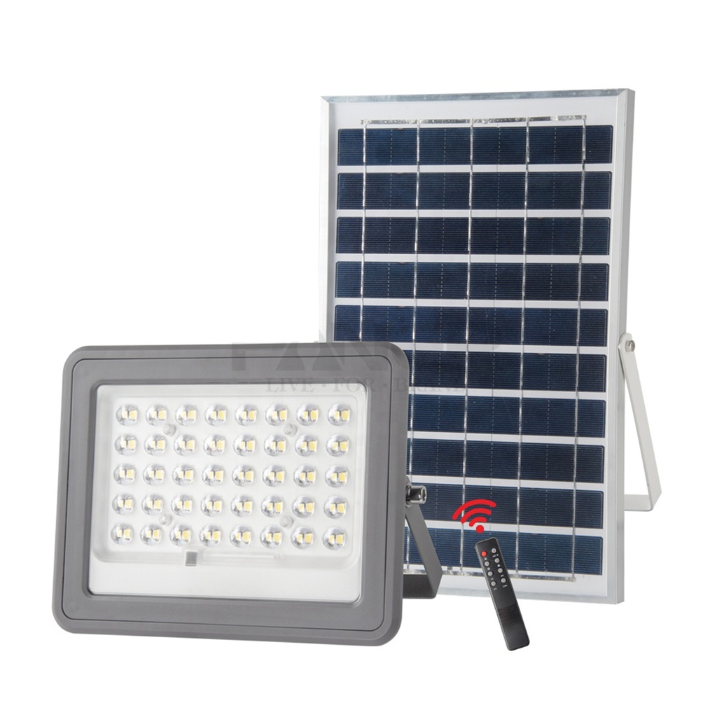 REFLECTOR CON PANEL SOLAR 100W PLASTICO